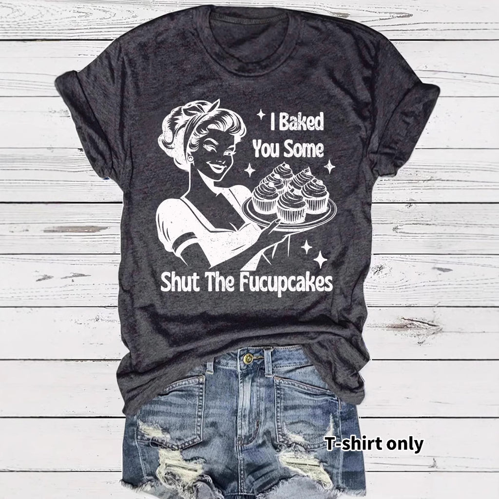 Beauty and Cake Printed Short Sleeves