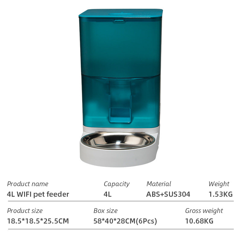 Pet FeeWifi Smart APPder Household use Microchip Dog Automatic Pet Feeder Automatic Pet Feeder