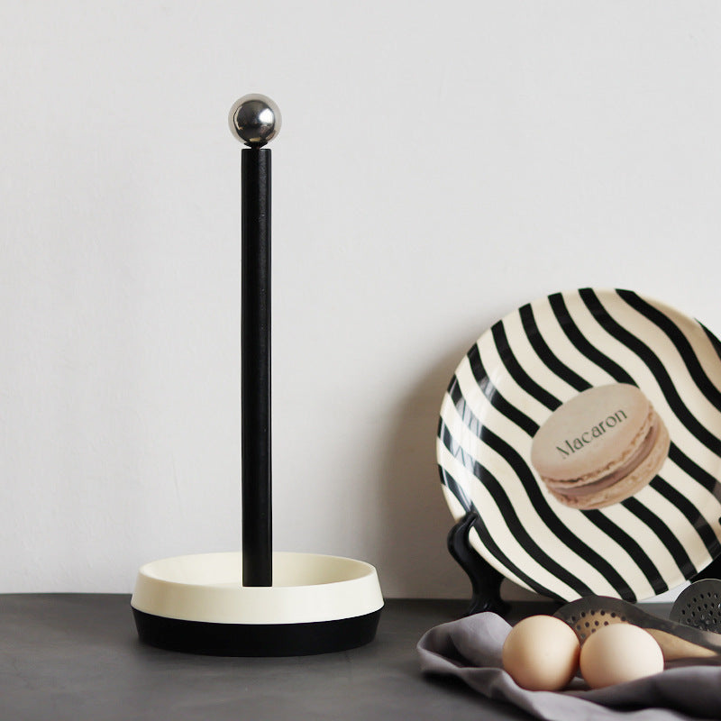 Dining Table Paper Towel Rack Vertical Kitchen Roll Paper Rack
