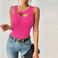 European beauty decoration sexy hollow versatile top