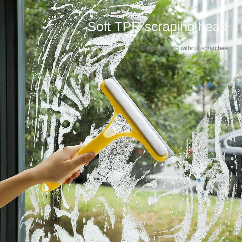 Window Cleaning Tool | Three-in-One Glass Scraper | Home Glass Cleaner | Mirror Cleaning Tool | Surface Cleaning Tool
