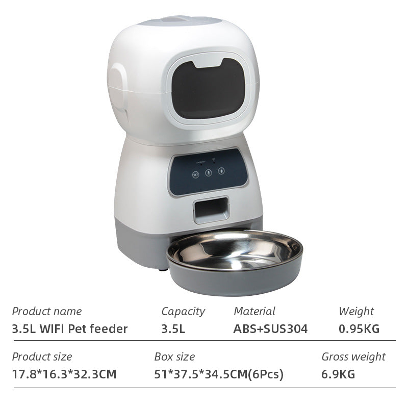 Pet FeeWifi Smart APPder Household use Microchip Dog Automatic Pet Feeder Automatic Pet Feeder