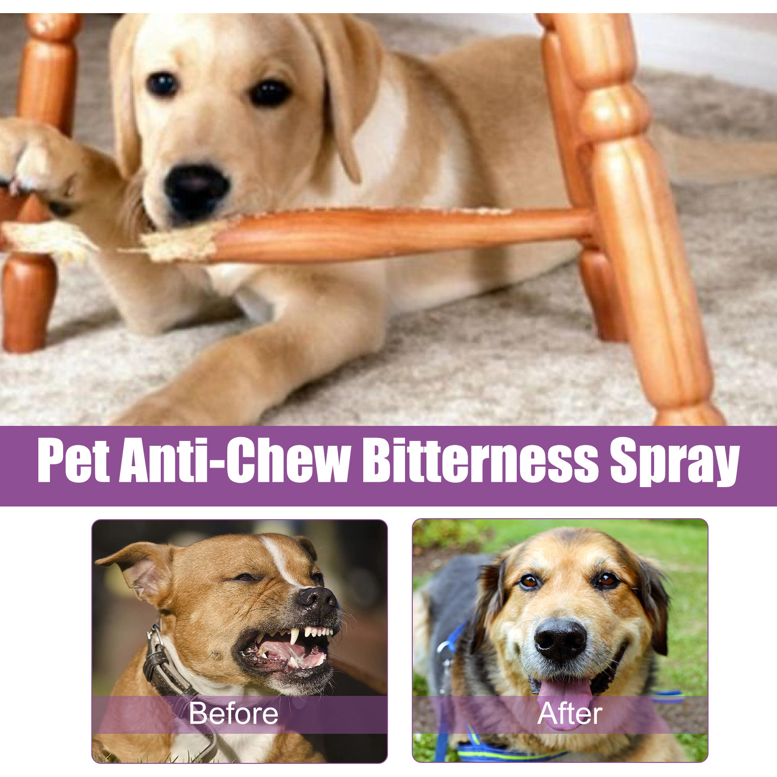 Yegbong Pet Noise Reduction Calming Spray, Prevent Stress Soothe Pet Calm Mood Reduce Pet Noise Spray