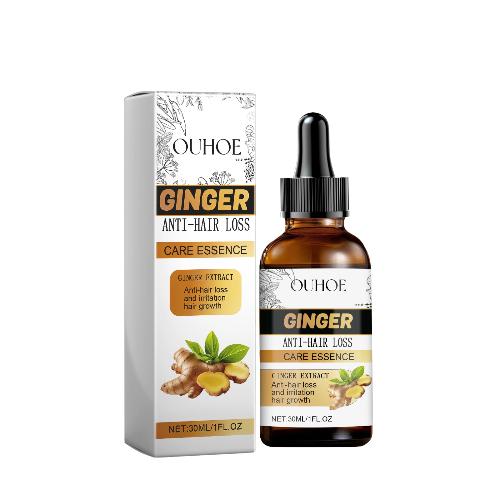 Ginger Hair Essence, Hair Care Firming And Moisturizing Repair To Improve Rough And Dry Hair Care And Smooth Hair