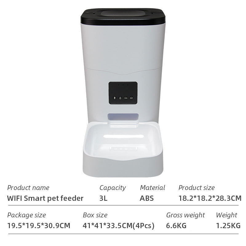 Pet FeeWifi Smart APPder Household use Microchip Dog Automatic Pet Feeder Automatic Pet Feeder