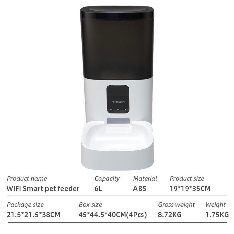 Pet FeeWifi Smart APPder Household use Microchip Dog Automatic Pet Feeder Automatic Pet Feeder