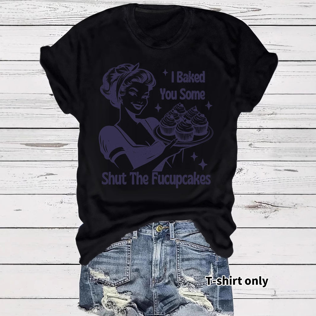 Beauty and Cake Printed Short Sleeves