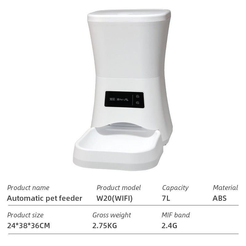 Pet FeeWifi Smart APPder Household use Microchip Dog Automatic Pet Feeder Automatic Pet Feeder
