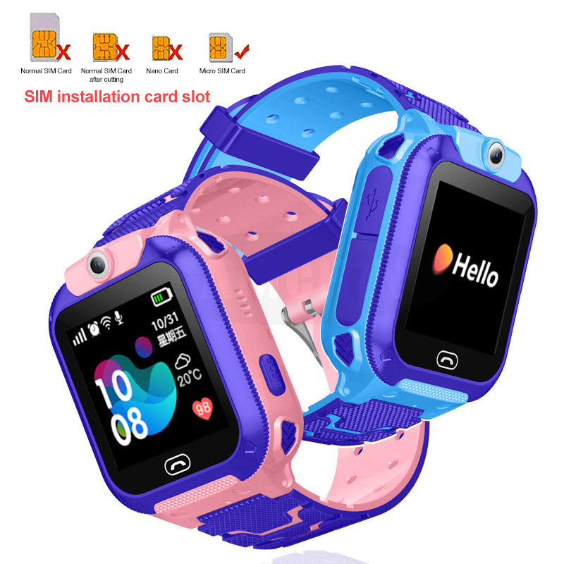 Waterproof Q12 Smart Watch Multifunction Children Digital Wristwatch Baby Watch Phone For IOS Android Kids Toy Gift