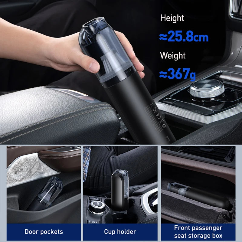 Baseus A1 Car Cleaner 4000Pa Wireless Vacuum For Car or Home Cleaning Portable Handheld Auto Vacuum Cleaner