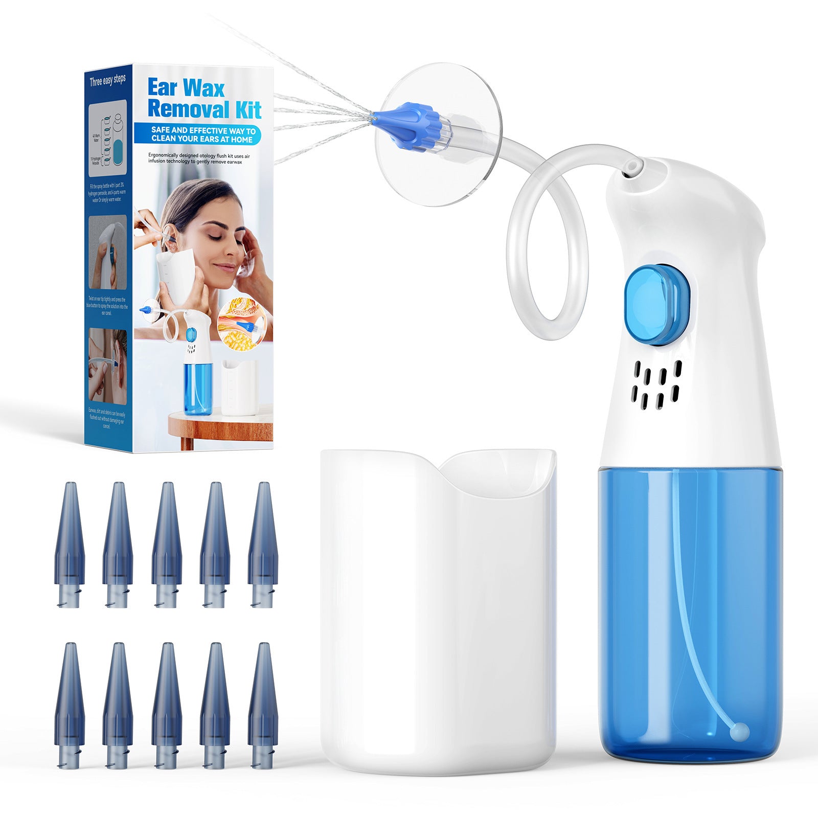 Earwax Cleaner Ear Cleaning Device Portable Home Use Ear Washer