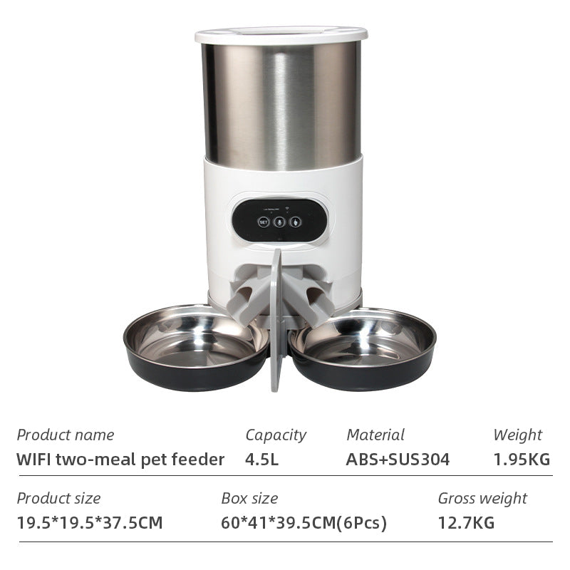 Pet FeeWifi Smart APPder Household use Microchip Dog Automatic Pet Feeder Automatic Pet Feeder