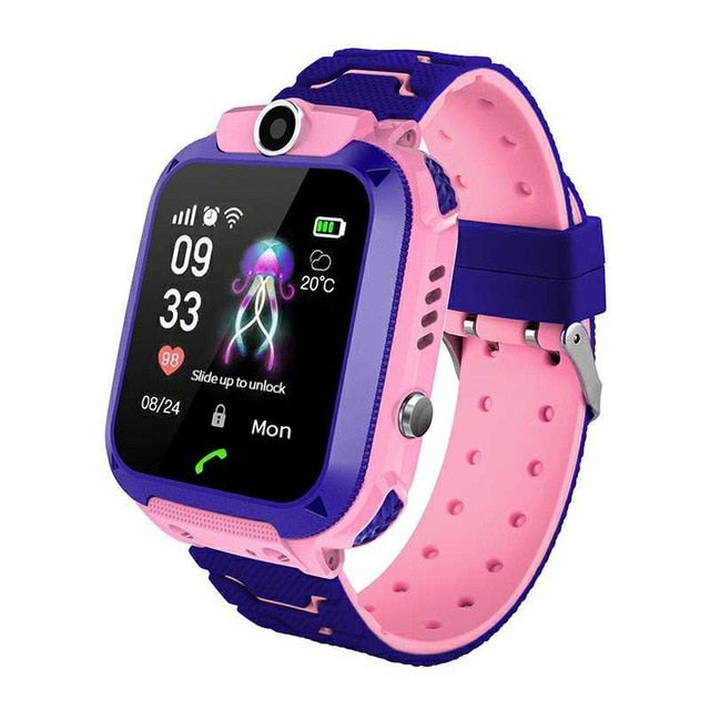 Waterproof Q12 Smart Watch Multifunction Children Digital Wristwatch Baby Watch Phone For IOS Android Kids Toy Gift
