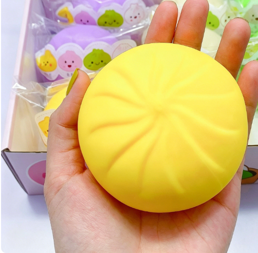 Cute Mochi Squishy Stress Relief Toy – Soft Kawaii Sensory Squeeze Ball