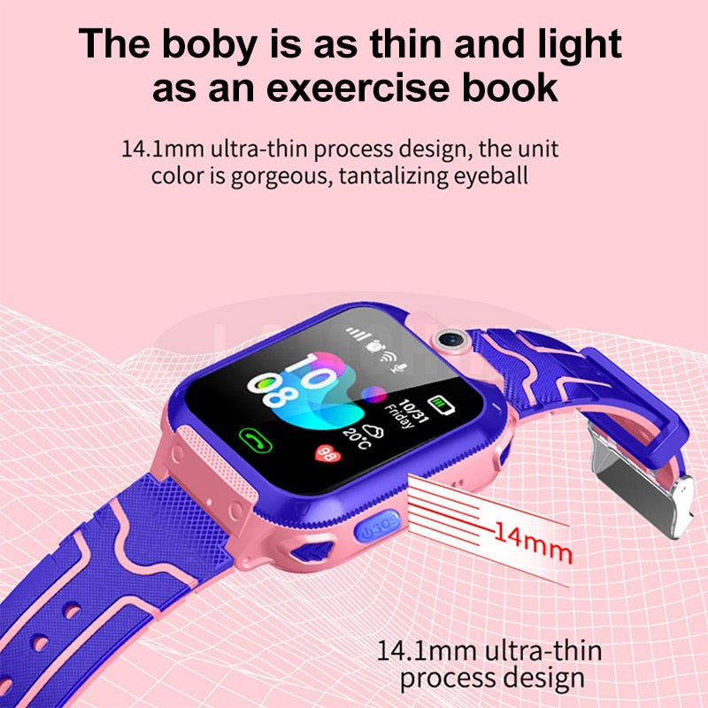 Waterproof Q12 Smart Watch Multifunction Children Digital Wristwatch Baby Watch Phone For IOS Android Kids Toy Gift