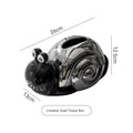 Creative Kitchen Desktop Tissue Box Living Room Cartoon Cute Snail Ceramic Dining Table Tissue Box