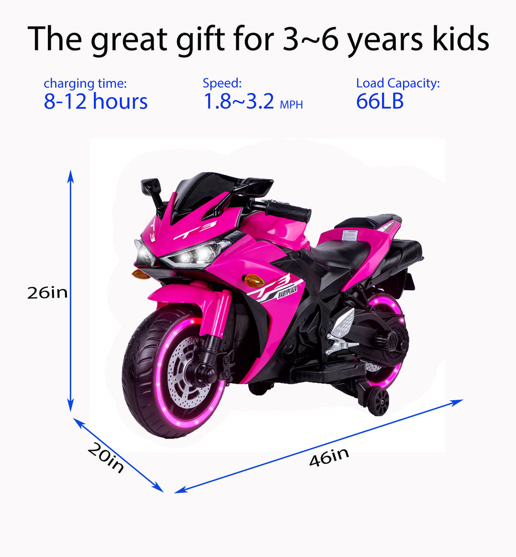 Tamco 12V motorcycle for kids 3 4 5 6 years Boys Girls 12v7ah kids motorcycle ride on toy with Training