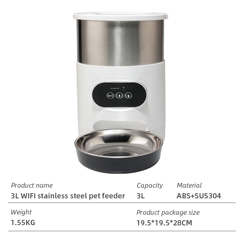 Pet FeeWifi Smart APPder Household use Microchip Dog Automatic Pet Feeder Automatic Pet Feeder