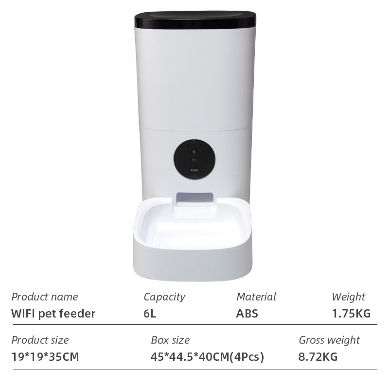 Pet FeeWifi Smart APPder Household use Microchip Dog Automatic Pet Feeder Automatic Pet Feeder