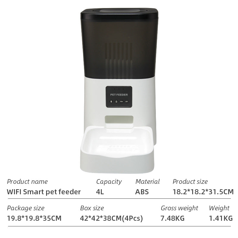 Pet FeeWifi Smart APPder Household use Microchip Dog Automatic Pet Feeder Automatic Pet Feeder