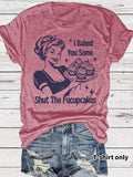 Beauty and Cake Printed Short Sleeves