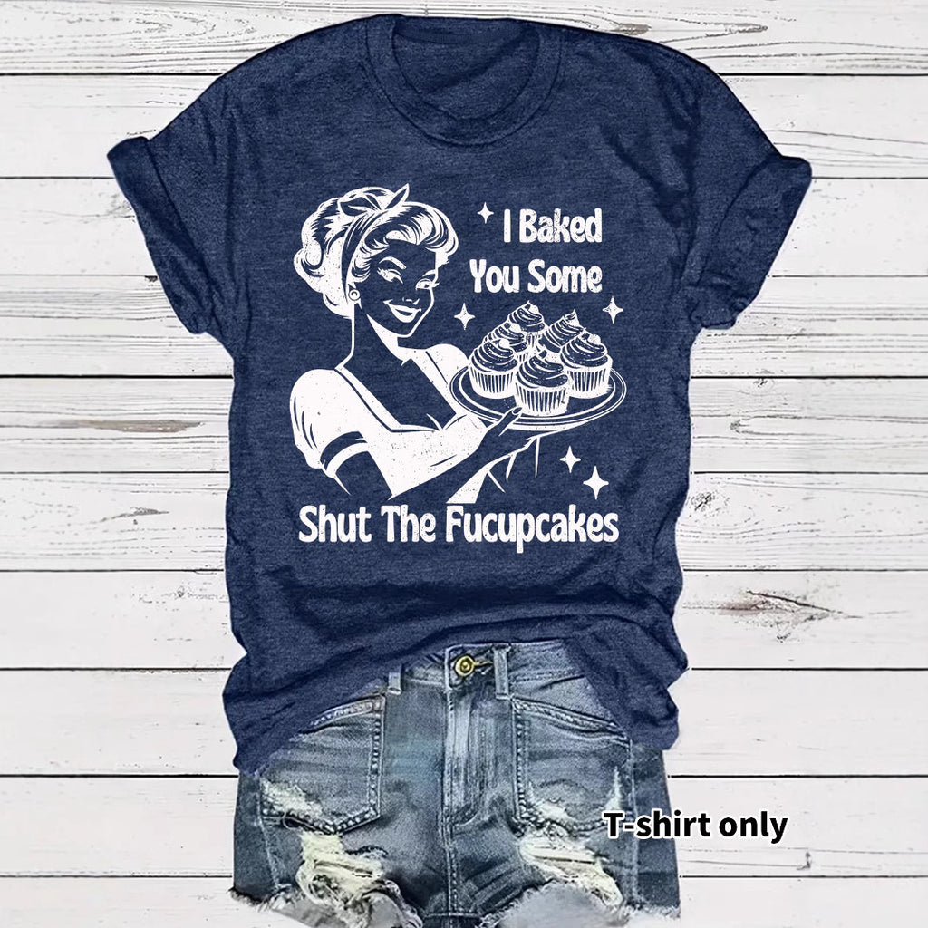 Beauty and Cake Printed Short Sleeves